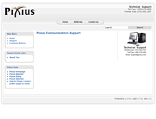 Tablet Screenshot of help.pixius.com