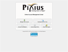Tablet Screenshot of billing.pixius.com